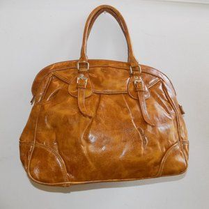 Tan Distressed Doctors (shape) Bag